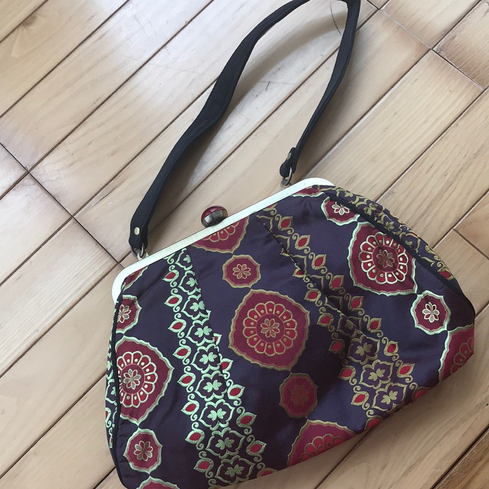 🚫SOLD🚫Talbots boho purse with black strap